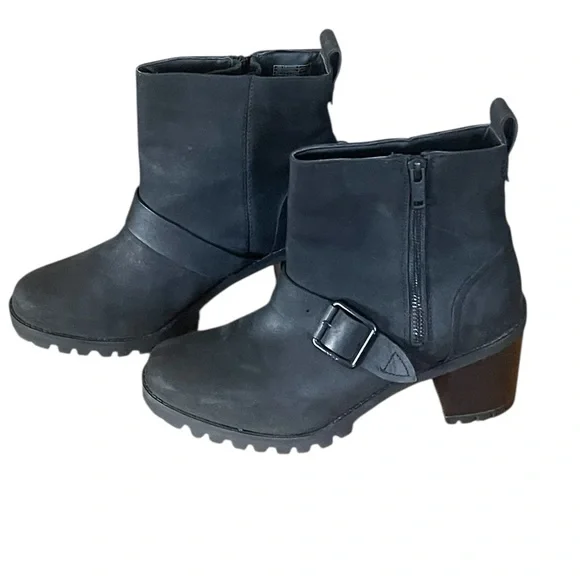 UGG “Fern” Moto waterproof buckle boots. Size 9 GUC - Picture 5 of 13